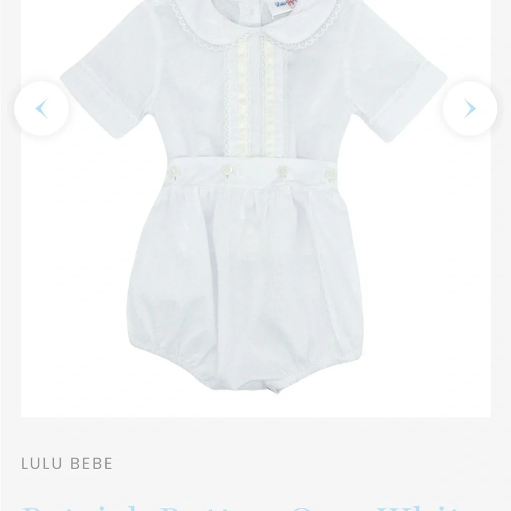 NWT LULU BEBE Patrick Button On - White